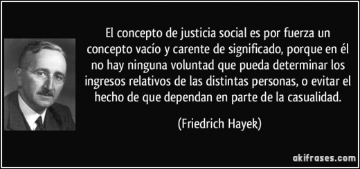Justicia Social según Hayek